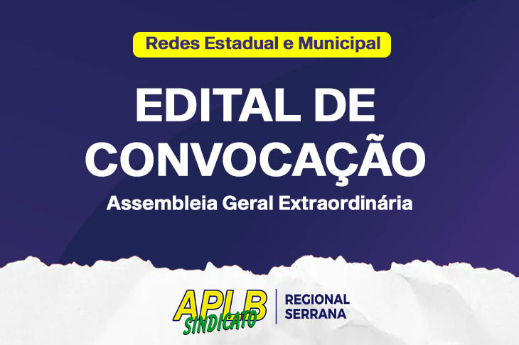 Regional Serrana realiza convocação para Assembleia Geral em Maragogipe