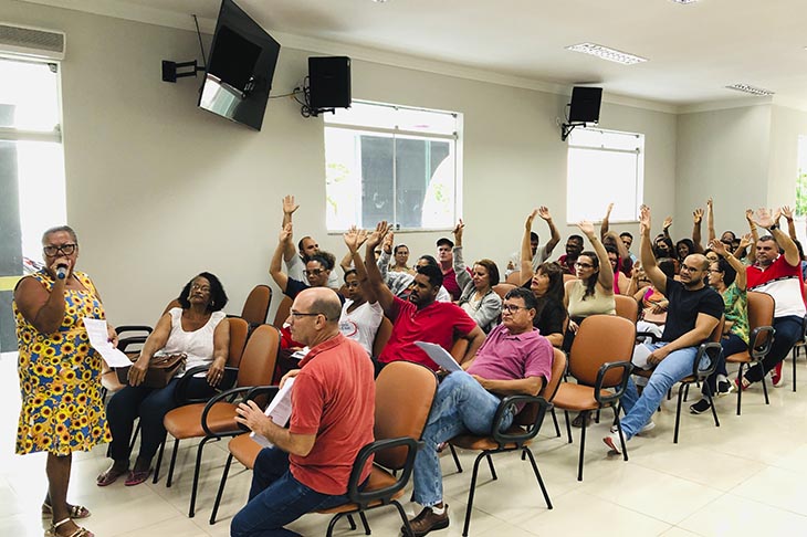 Regional Serrana realiza assembleia com a Rede Estadual