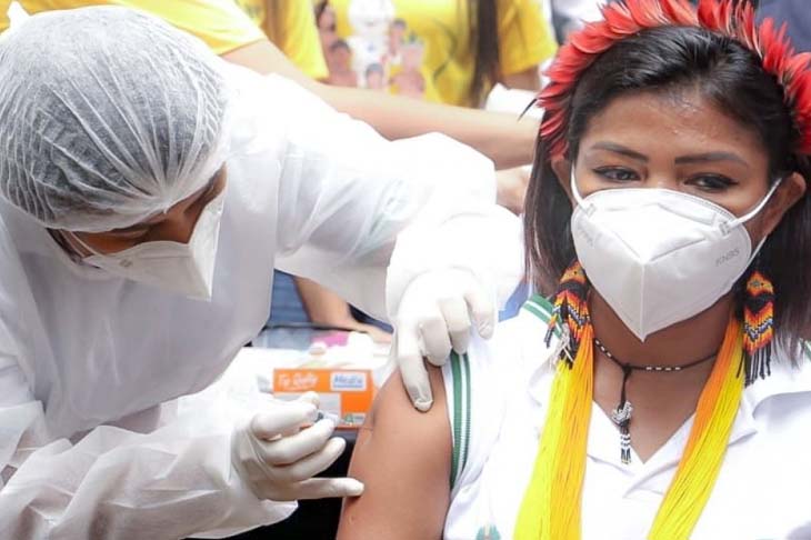 75% da população indígena já foi vacinada com duas doses na Bahia