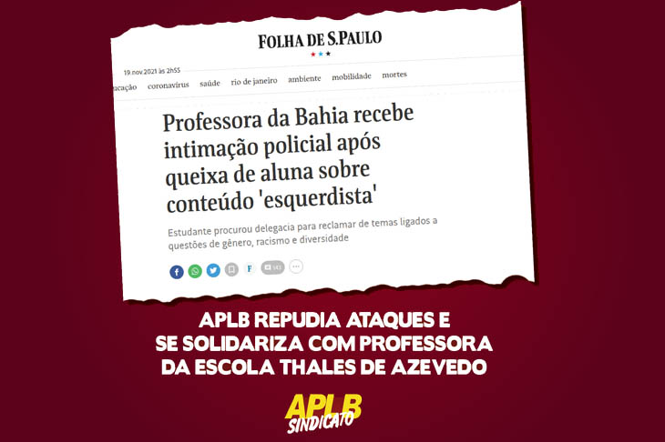 Professora da Bahia recebe intimação policial após queixa de aluna sobre conteúdo 'esquerdista'