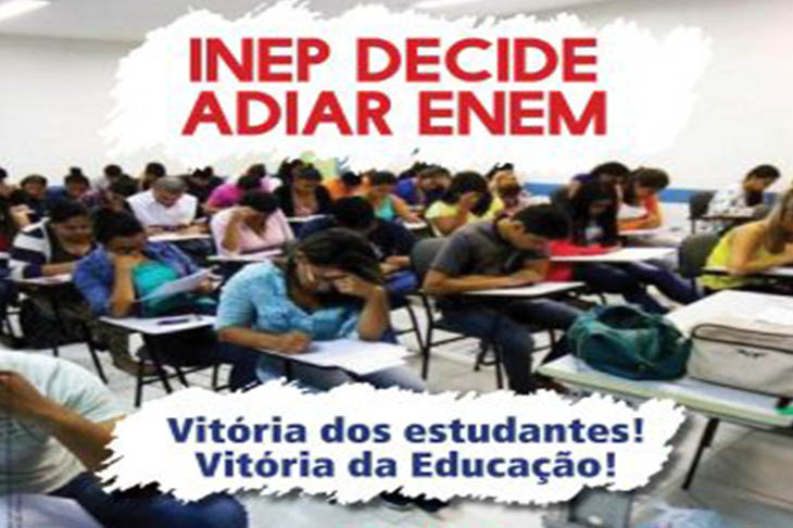Vitória da Educação: INEP anuncia adiamento do ENEM