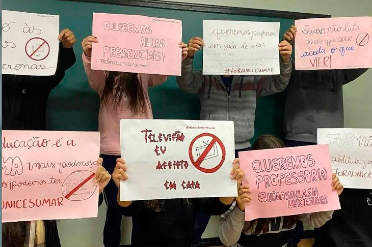 Alunos se recusam a assistir a aulas pela TV em escolas estaduais do Paraná