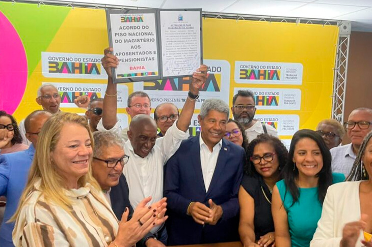Rede Estadual: acordo entre APLB e Governo do Estado garante atualização do piso para aposentados/as da educação baiana